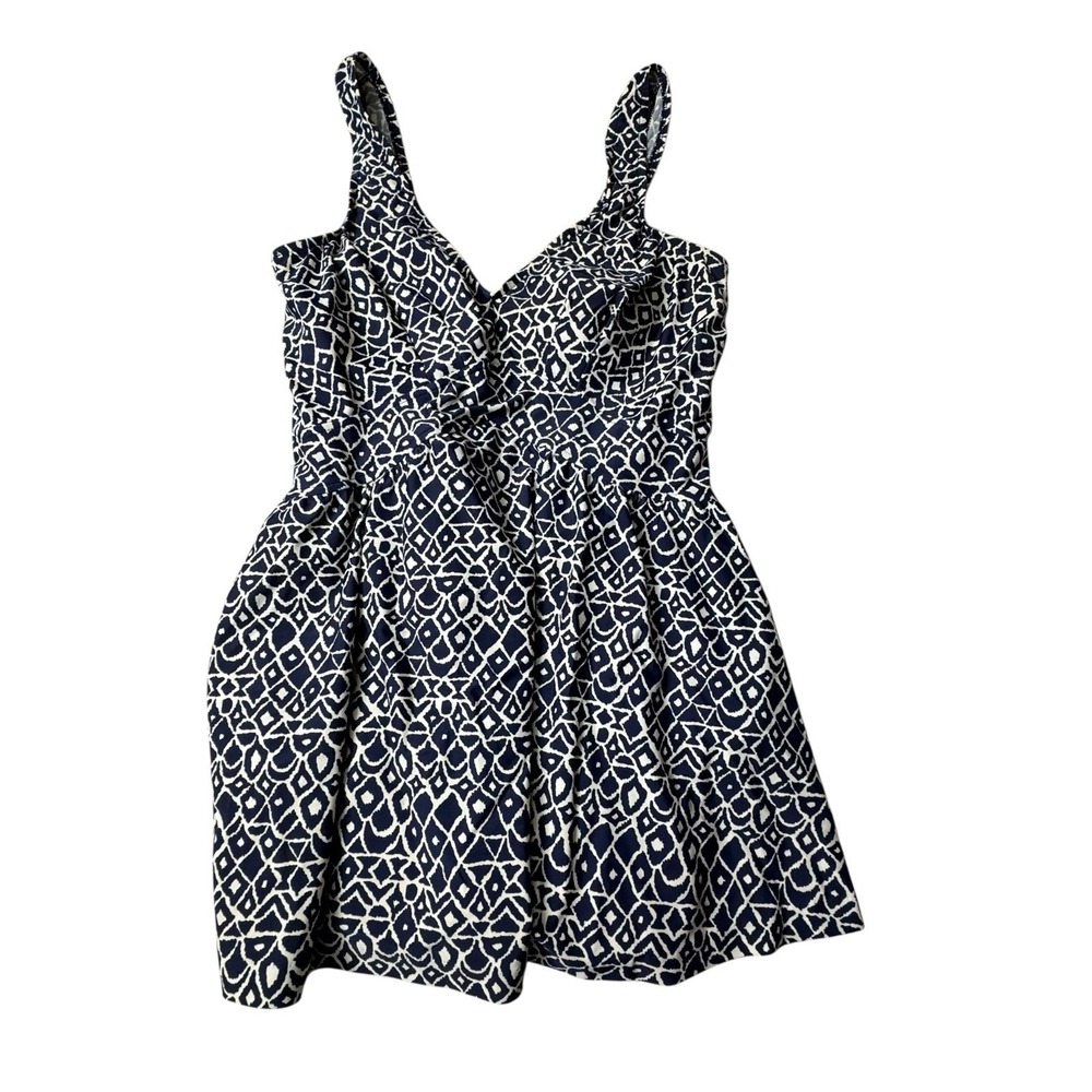 Maxine‎ of Hollywood Swimsuit 16 One Pc Blue White Floral Skirt Padded